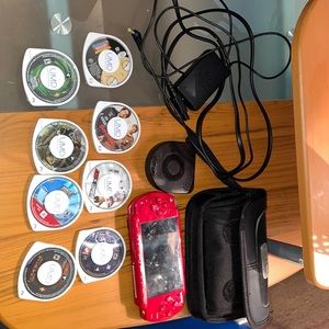 Rare God Of War Play Station Portable 6 games 2 movies a charger and case